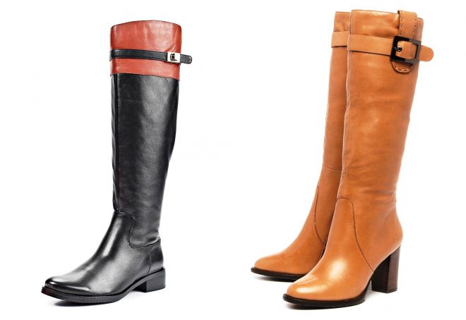 модные кожаные сапоги на осень модные кожаные сапоги на осень