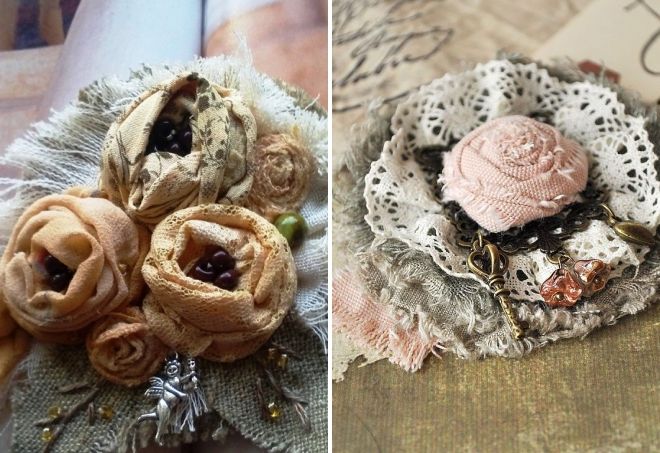 текстильная брошь в стиле бохо текстильная брошь в стиле бохо