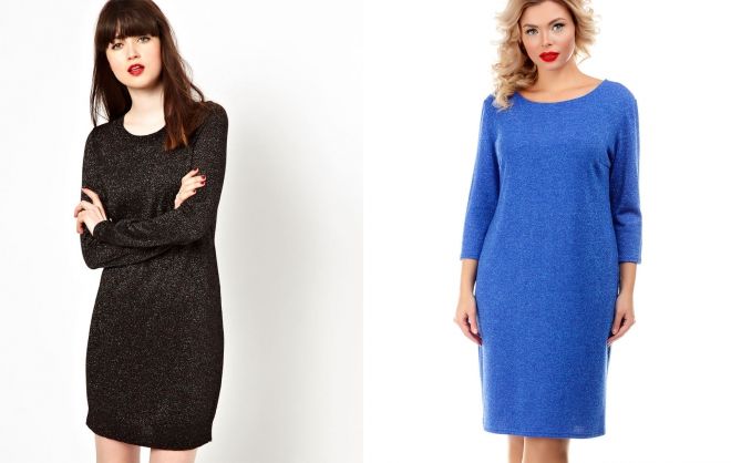 трикотажное платье с люрексом трикотажное платье с люрексом