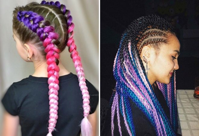 виды косичек с канекалоном виды косичек с канекалоном