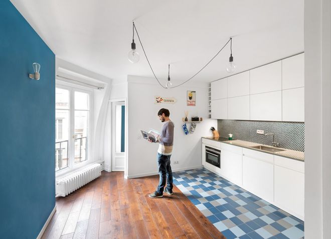 комбинированный пол на кухне комбинированный пол на кухне