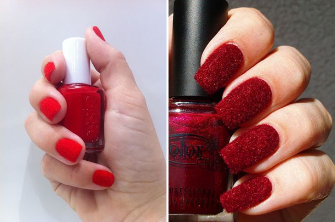 красный бархатный маникюр красный бархатный маникюр