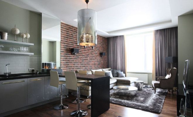 кухня гостиная лофт кухня гостиная лофт