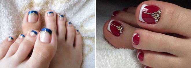 педикюр френч дизайн педикюр френч дизайн