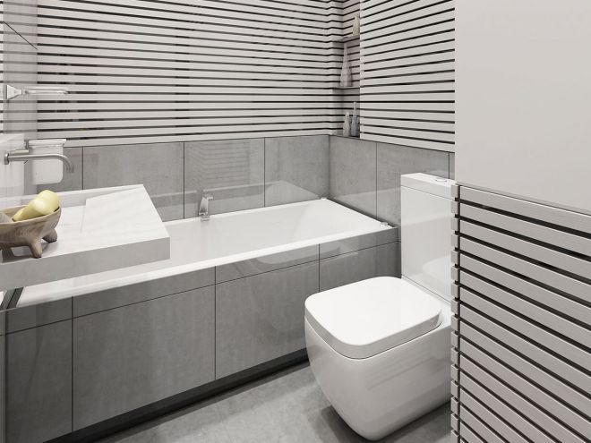 Серая плитка в ванной Серая плитка в ванной