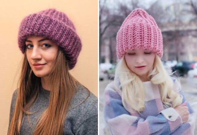 шапка бини с отворотом шапка бини с отворотом