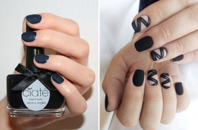 черный бархатный маникюр черный бархатный маникюр