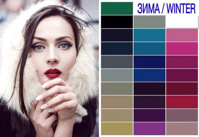 цветотип зима цвета в одежде цветотип зима цвета в одежде