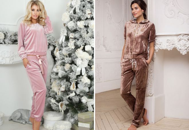 домашний костюм из бархата домашний костюм из бархата