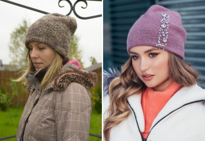 двойная шапка бини двойная шапка бини