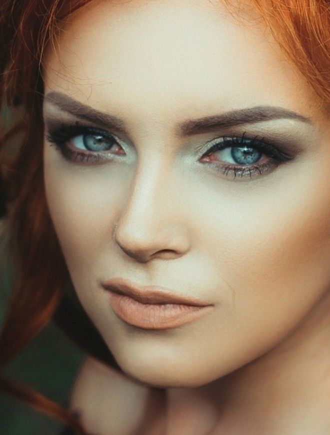 Макияж для рыжих с голубыми глазами раз Макияж для рыжих с голубыми глазами раз