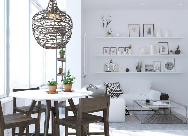 Обои для гостиной в скандинавском стиле Обои для гостиной в скандинавском стиле