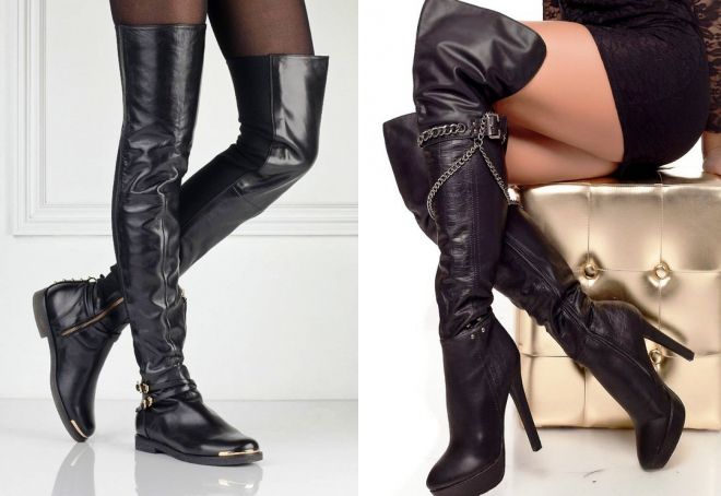 осенние женские кожаные сапоги ботфорты осенние женские кожаные сапоги ботфорты