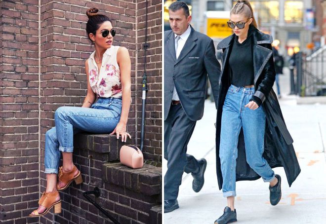 с какой обувью носить джинсы мом с какой обувью носить джинсы мом