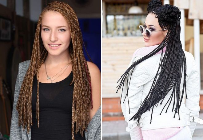 мелкие косички с канекалоном мелкие косички с канекалоном