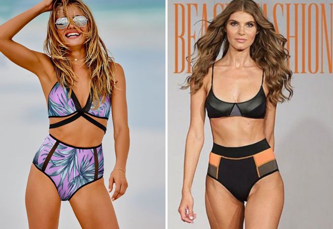 модные купальники с высокими трусами модные купальники с высокими трусами