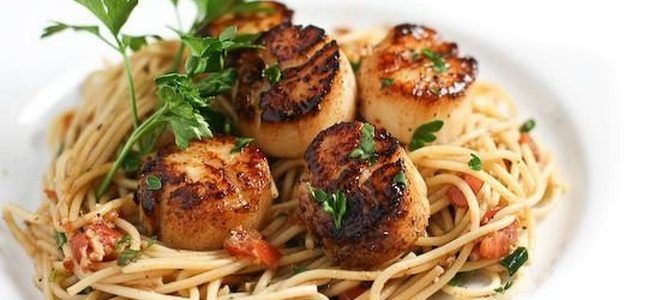 паста с гребешками паста с гребешками