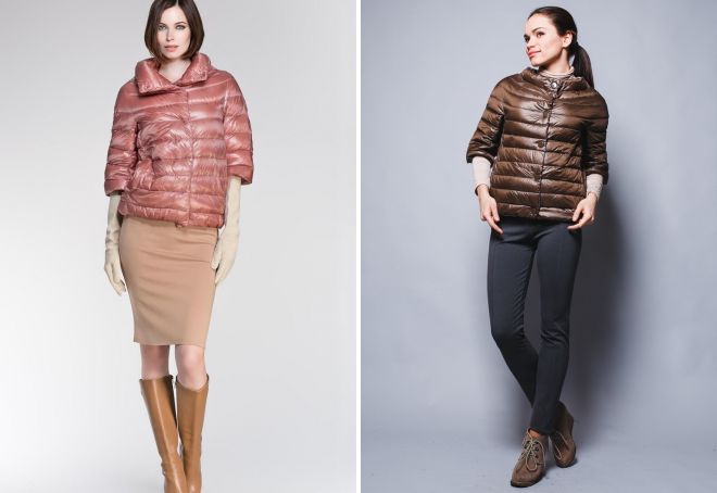 пуховик с короткими рукавами пуховик с короткими рукавами