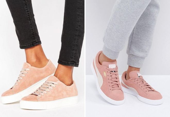 розовые замшевые кроссовки розовые замшевые кроссовки