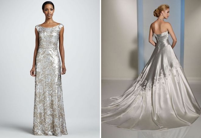 серебряное свадебное платье серебряное свадебное платье