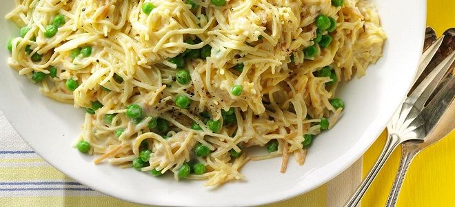 вермишель на сковороде со сливками вермишель на сковороде со сливками