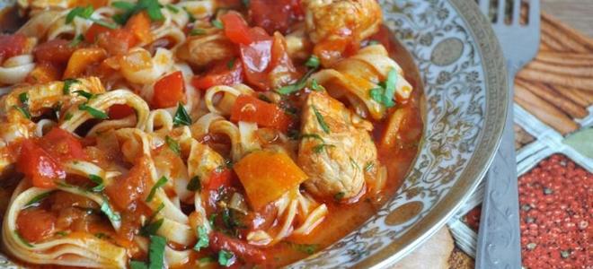 Лагман из курицы
