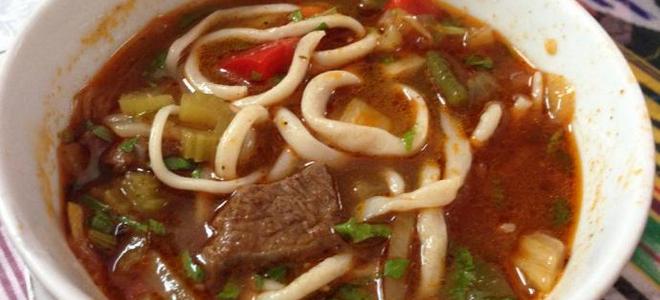 Лагман из свинины