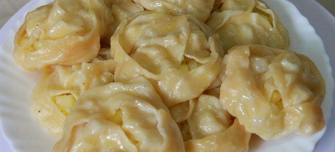 Манты с картошкой