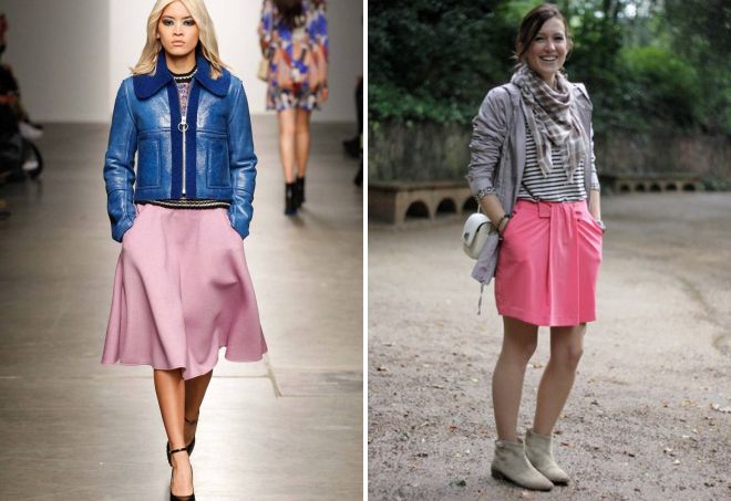 розовый цвет юбки