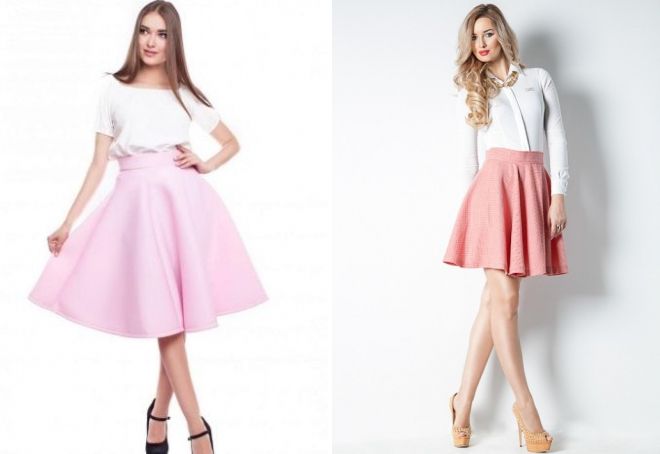 розовая юбка солнце