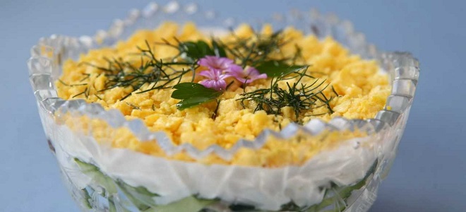 Салат нежность с черносливом