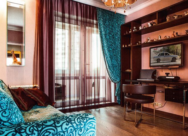 сиреневые шторы