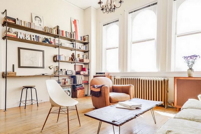 стеллаж в гостиную 1