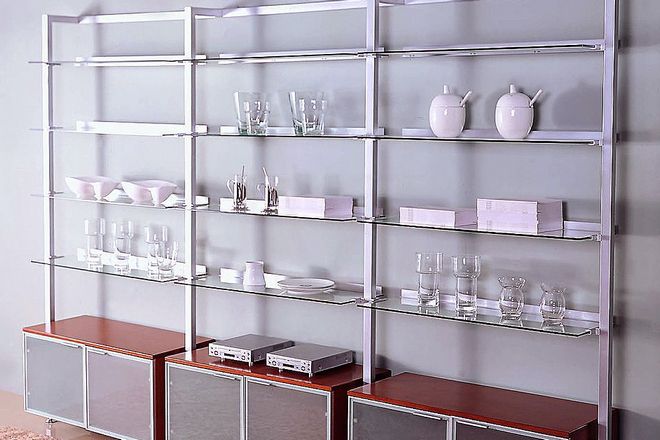 стеллаж в гостиную 6