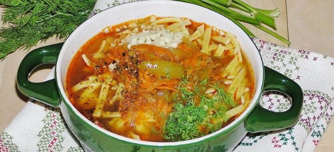 суп лагман из говядины