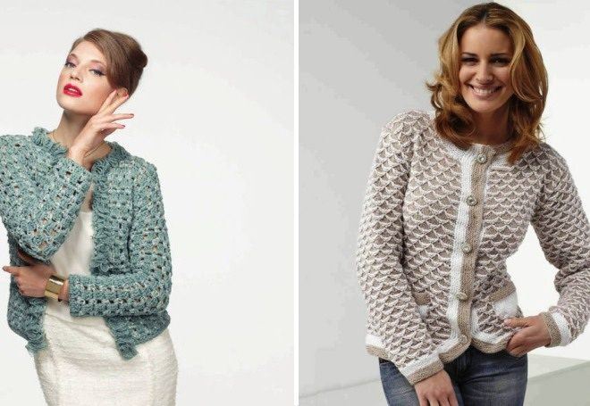 Вязаный жакет 1