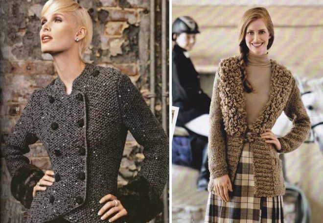 Вязаный жакет 11