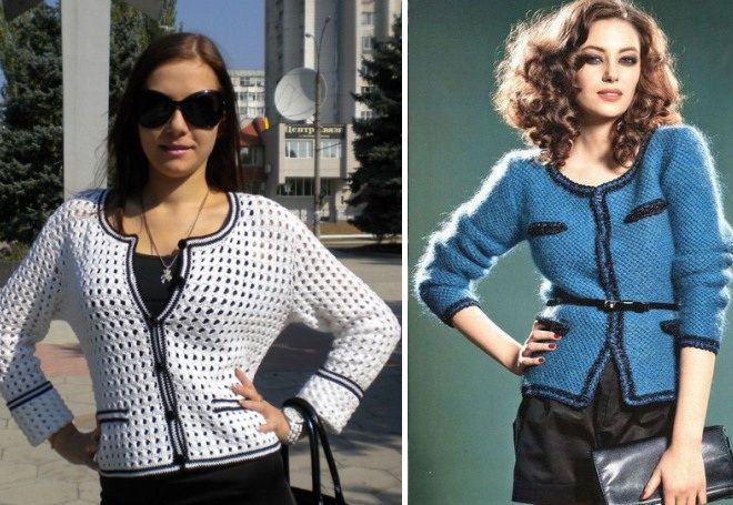 Вязаный жакет 3