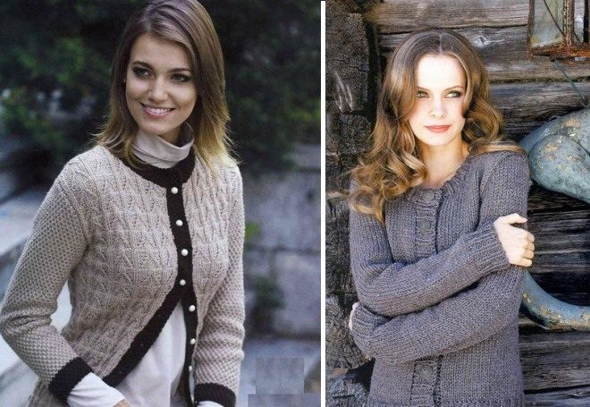 Вязаный жакет 5