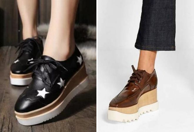 женские туфли на платформе