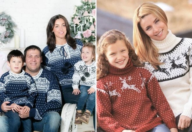 Женский свитер с оленями 13