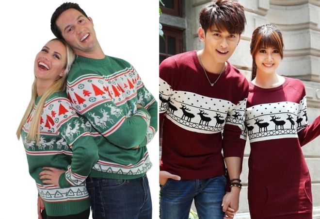 Женский свитер с оленями 15