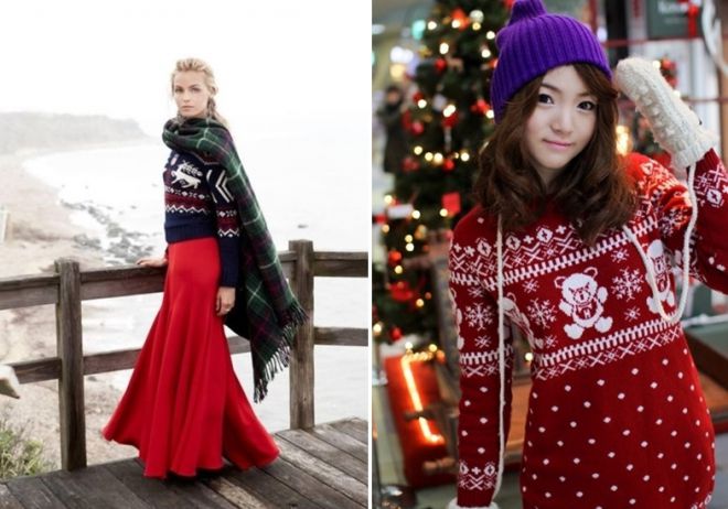 женский свитер с оленями 3