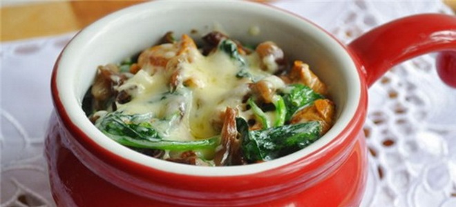 Жульен с опятами - рецепт